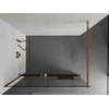Walk-in dušo sienelė Mexen Kioto+ su lentynėle, Rose Gold/Skraidus stiklas, 90 x 200 cm