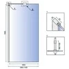 Walk-in dušo sienelė Rea Aero N, 110 cm