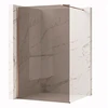 Walk-In dušo sienelė Rea Flexi, Brown / Brushed Copper, 80 cm