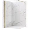 Walk-In dušo sienelė Rea Flexi, Transparent / Brushed Gold, 80 cm