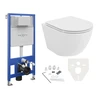 WC Komplektas Mexen 4in1 Fenix Slim su klozetu Lena Rimless Slim Duroplast