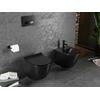 WC Komplektas Mexen 5in1 Fenix Slim su klozetu Lena Rimless Slim Duroplast+, Juodas Matt