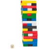 Žaidimas bokštas Jenga, mažas, spalvotas, medinis