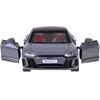 Žaislinis elektromobilis Audi RS e-tron GT Coupe su garso ir šviesos efektais, pilkas