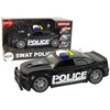 Žaislinis policijos automobilis su garsais ir šviesom, juodas