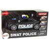 Žaislinis policijos automobilis su garsais ir šviesom, juodas