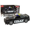 Žaislinis policijos automobilis su garsais ir šviesom, juodas