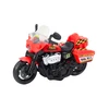 Žaislinis policijos motociklas su garsais ir šviesom, raudonas, 1 vnt.