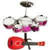 Žaislinių muzikinių instrumentų rinkinys: būgnai ir ukulelė