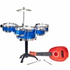 Žaislinių muzikinių instrumentų rinkinys: būgnai ir ukulelė