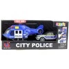 Žaislų rinkinys "City Police": policijos sraigtasparnis ir automobilis