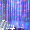 300 LED girlianda užuolaida 3x3 su pulteliu ir tvirtinimo kabliukais - multicolor