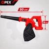 Akumuliatorinis pūstuvas lapams OPEX, sniegui ir dulkėms, 150 W, 21 V, su krepšiu