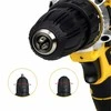 Akumuliatorinis suktuvas, 2 x 18 V, 2 Ah, LED, + priedai. Geltonas