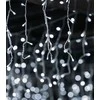 Kalėdinė girlianda - varvekliai 12 m, ŠALTAI BALTA. 300LED