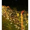 Kalėdinė girlianda - varvekliai 12 m, ŠILTAI BALTA. 300LED