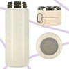 Kruzzel Termo puodelis - termosas 420ML su LED temperatūros indikatoriumi, rusvai gelsvas