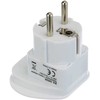Goobay 230V Adapteris kelioninis, CEE7 (šakė) - lizdas, balta, svetimam lizdui