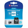 Verbatim Karta pamięci Micro Secure Digital Card Premium, 32GB, micro SDHC, 44083, UHS-I U1 (Class 10), su adapterm