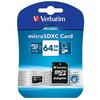 Verbatim Karta pamięci Micro Secure Digital Card Premium, 64GB, micro SDXC, 44084, UHS-I U1 (Class 10), su adapterm
