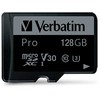 Verbatim Karta pamięci Pro MicroSD, 128GB, micro SDXC, 47044, UHS 3 (U3), su adapterm