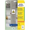 Avery Zweckform etiketės 105mm x 48mm, A4, balta, 12 etikečių, didelis sukibimas, supakuotas 20 vnt., L7875-20, spausdintuvams