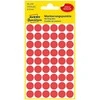Lipdukai Avery Zweckform, apvalūs, Ø12mm, 270vnt pakuotėje, raudonos spalvos