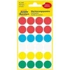 Lipdukai Avery Zweckform, apvalūs, Ø18mm, 96vnt pakuotėje, įvairių spalvų