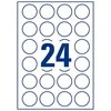 Avery Lipnios etiketės Zweckform L3415, 40mm , A4, apvalios, 100 lapų, baltos spalvos