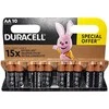 Duracell BASIC vienkartinės šarminės AA baterijos, 10 vnt. pakuotė
