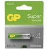 GP Super vienkartinės šarminės AA baterijos, 4 vnt. pakuotė