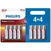 PHILIPS vienkartinės šarminės AA baterijos, 8 vnt. pakuotė