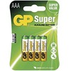 Gold Peak GP elementai, šarminiai AAA, LR3 1,5V, 4vnt