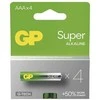 Gold Peak Industries GP Super vienkartinės šarminės AAA baterijos, 4 vnt. pakuotė