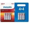 PHILIPS vienkartinės šarminės AAA baterijos, 8 vnt. pakuotė