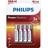 Philips Power Alkaline baterija LR03P4B/10