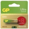 GP Ultra Jednorazowa alkaliczna baterie AAA, 8 pack