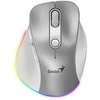 Genius Ergo 9000S Pro Bevielė pelė, sidabrinė, 2400DPI