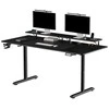 Biurko Ultradesk Highlander XXL Juoda 160 cm x 70 cm