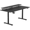 Biurko Ultradesk Highlander XXL Juoda 160 cm x 70 cm