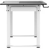 ULTRADESK UPLIFT Biurko 160X75 cm, 72-118 cm, baltai-juodas