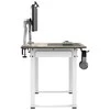 ULTRADESK UPLIFT Biurko 160x75 cm, 72-118 cm, balta ir-ruda