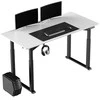 ULTRADESK UPLIFT Biurko 160x75 cm, 72-118 cm, juoda-balta