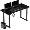 ULTRADESK UPLIFT Biurko 160X75 cm, 72-118 cm, juoda-juoda