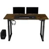 ULTRADESK UPLIFT Biurko 160x75 cm, 72-118 cm, juoda-ruda