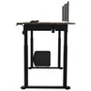 ULTRADESK UPLIFT Biurko 160x75 cm, 72-118 cm, juoda-ruda