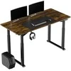 ULTRADESK UPLIFT Biurko 160x75 cm, 72-118 cm, juoda-ruda
