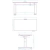 Darbo stalas Ultradesk PULSAR, juodos spalvos