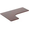 Powerton 19 ERGO EDGE TOP kampinis stalviršis 160x110-60x2,5 cm, riešuto spalvos