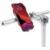 „Bone Bike Tie 3“ mobiliojo telefono laikiklis, laikiklis dviračiui, reguliuojamas dydis, raudonas, 4,7–7,2 colio, silikonas, pritvirtintas prie vairo, dalis